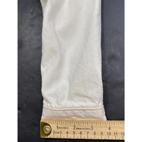 Rails White Denim Jacket Button Front Jean Pockets Lightweight Casual Boho XS - Picture 14 of 15